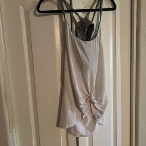 Old Navy White Knot Tank Top